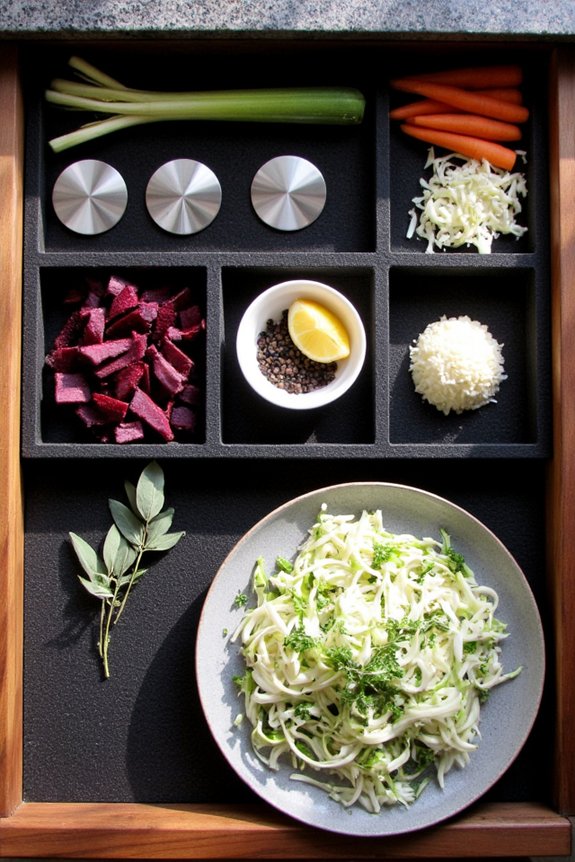 adjustable labeled clear vertical compartments