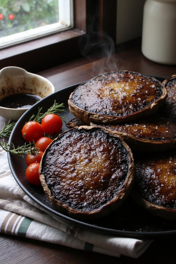 balsamic glazed grilled portobellos