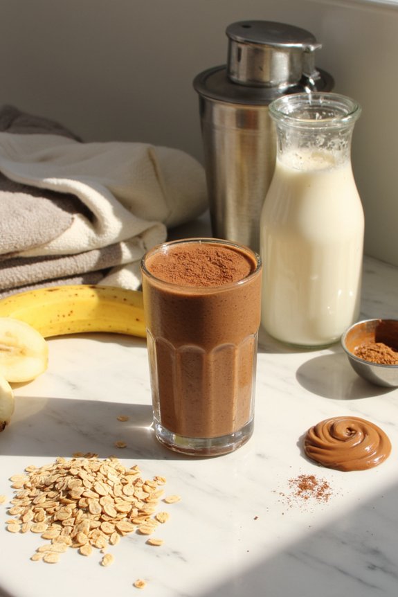 chocolate peanut butter recovery shake