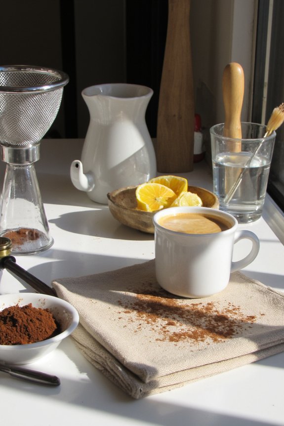 clean group head and screen