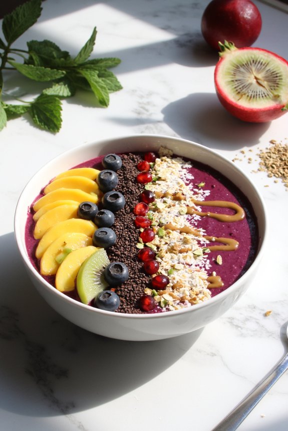 crunchy colorful drizzled floral