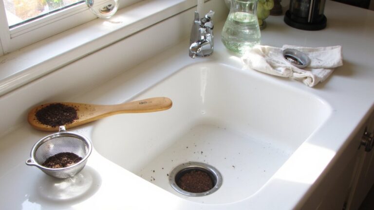 dispose grounds in bin