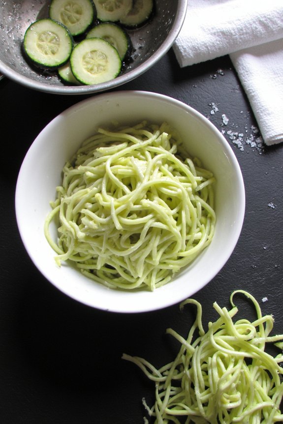 dry vegetables before spiralizing