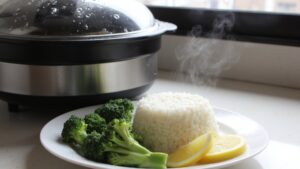 electric steamer leaves spots