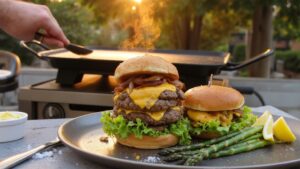 elevated outdoor griddle cooking experience