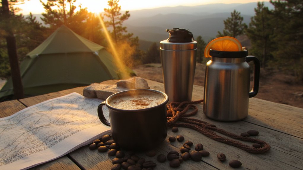 enhances morning brews outdoors