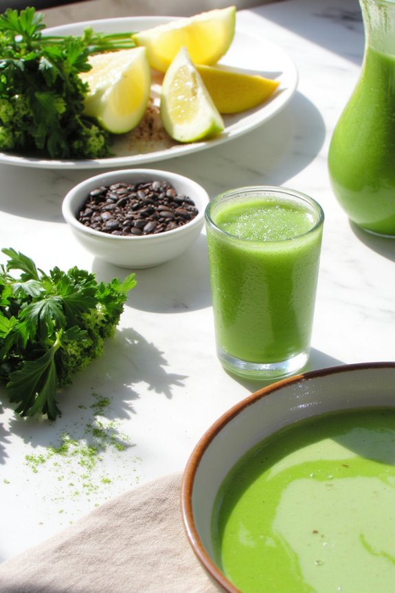 enzyme rich parsley broccoli wheatgrass