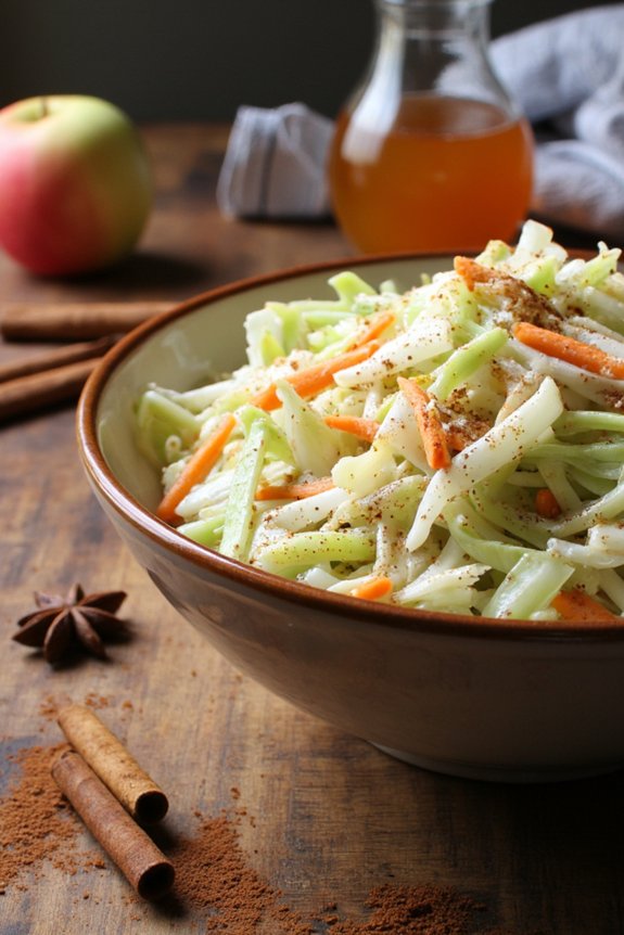 fall ready spiralized apple slaw