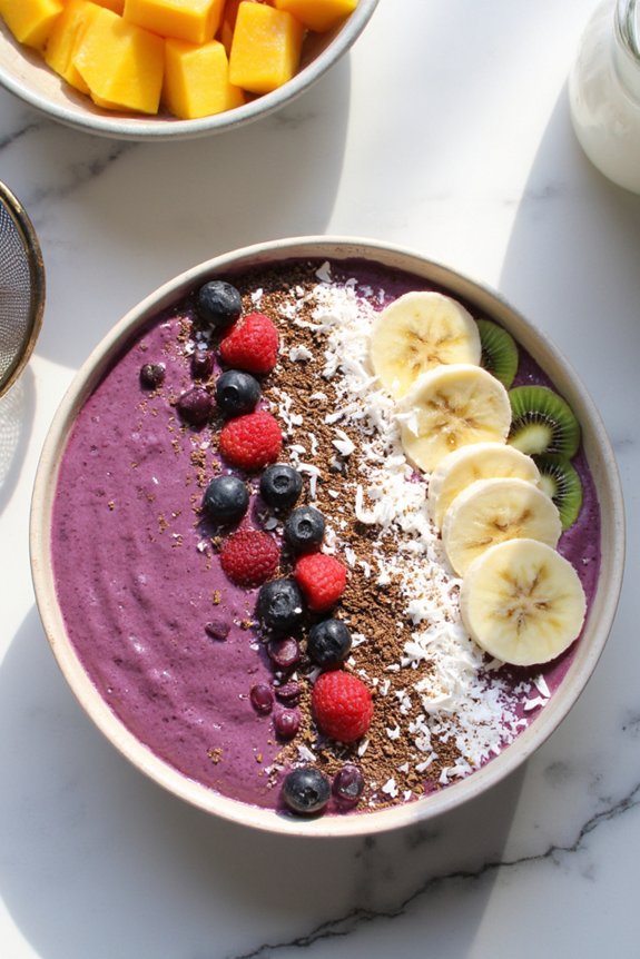 freeze ripe fruit for creaminess