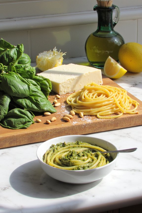 fresh basil pesto in minutes