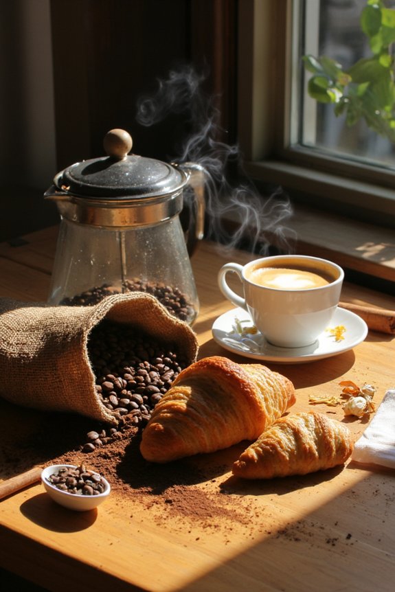 freshly ground coffee aroma