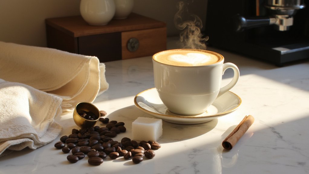 freshly ground coffee boosts mornings