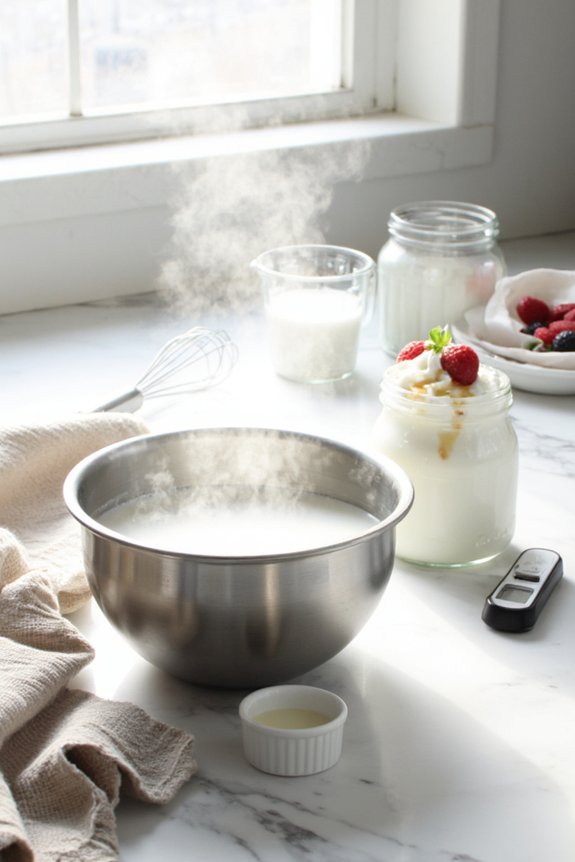 heat milk cool culture