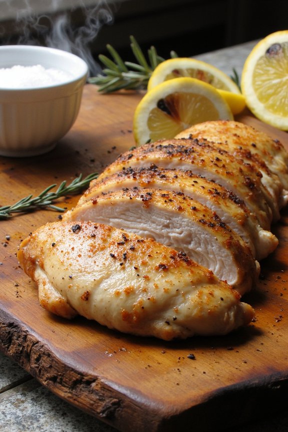 herb brined smoked chicken breasts