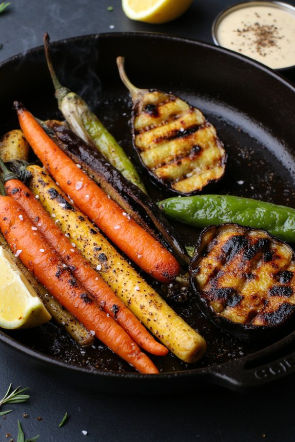 high heat charred vegetable magic