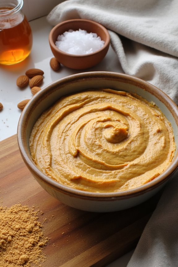 homemade creamy almond nutbutter
