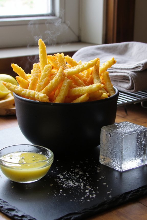 ice cube steam cleans airfryer