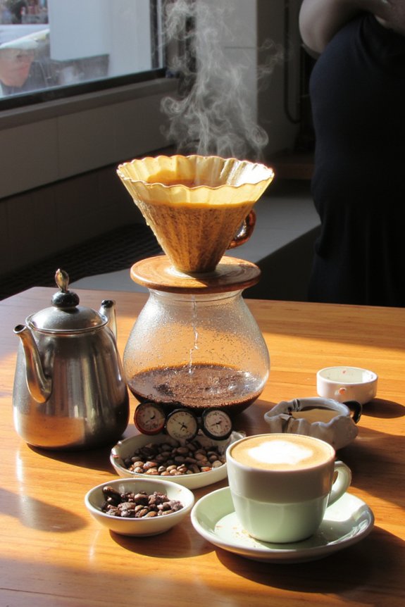 ideal 195 205 f pour over technique