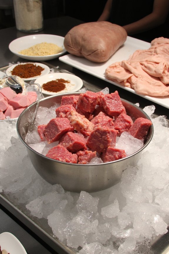 keep meat cold during grinding
