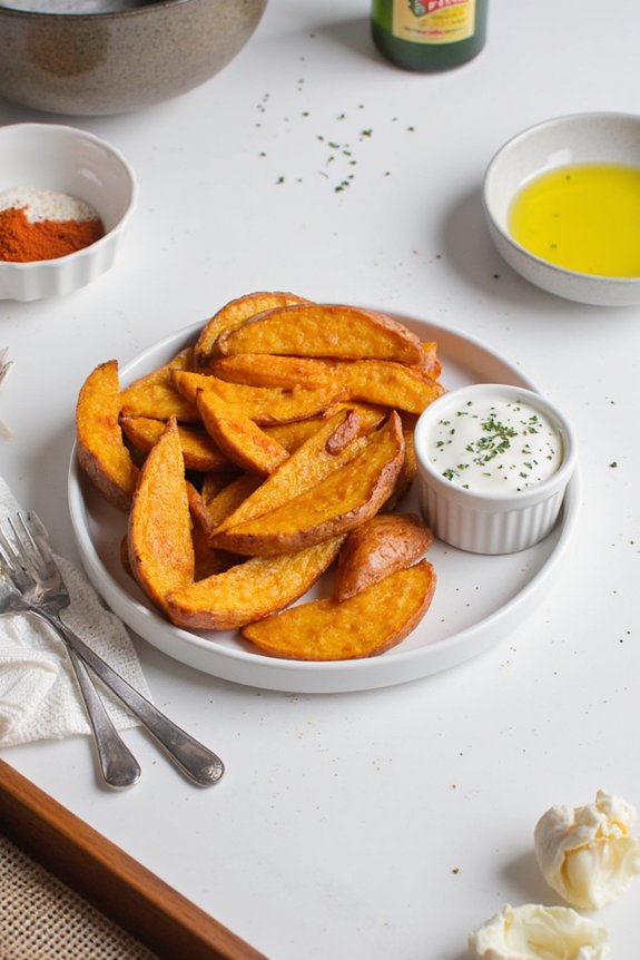lightly coat basket before cooking