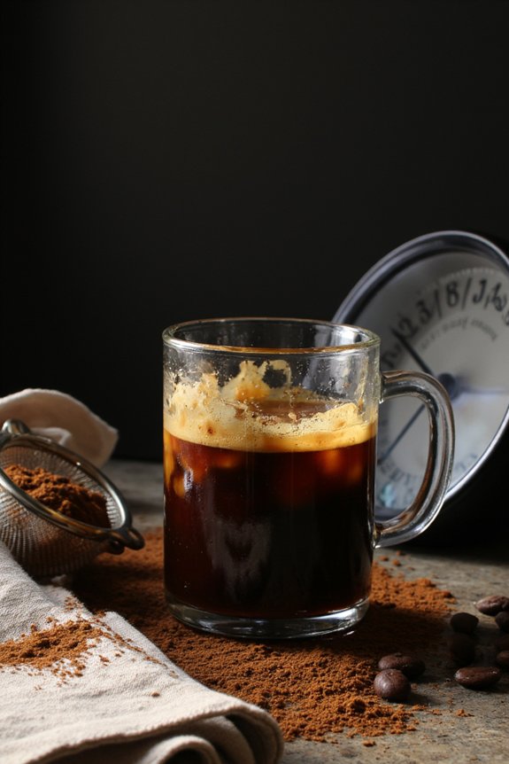 over extracted french press coffee