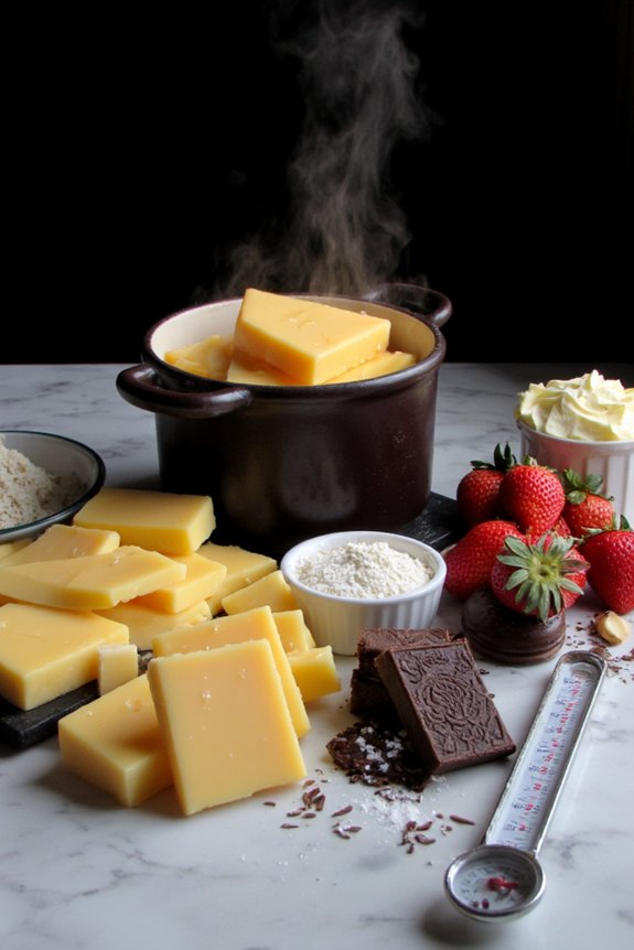 precise temperatures for melting