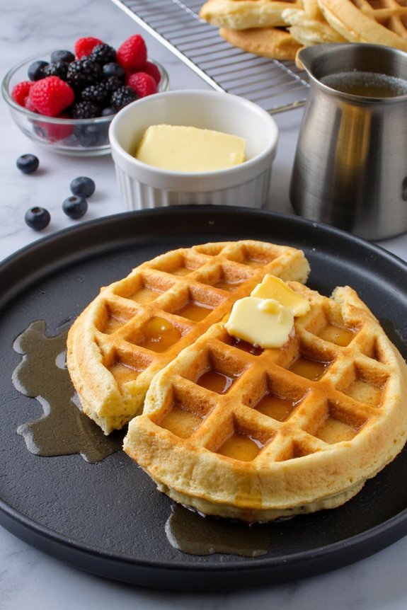 preheat waffle iron fully
