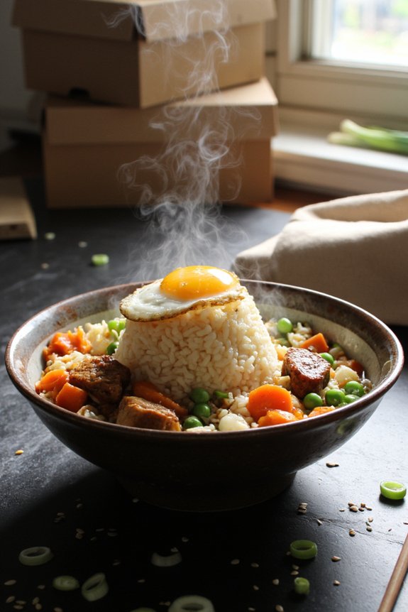 reheat leftovers with egg cooker