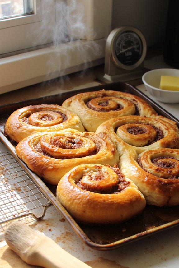 rotate baked goods halfway through