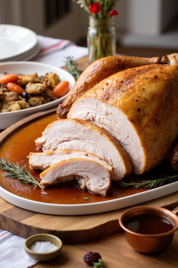 slice breasts with electric knife