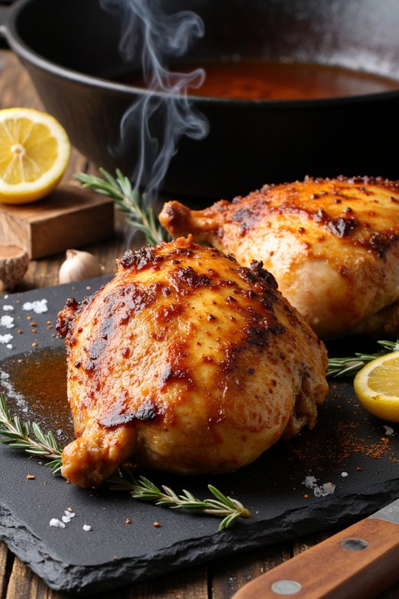 smoked turkey thighs with bourbon