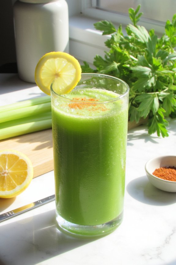 spicy celery lemon detoxification ritual