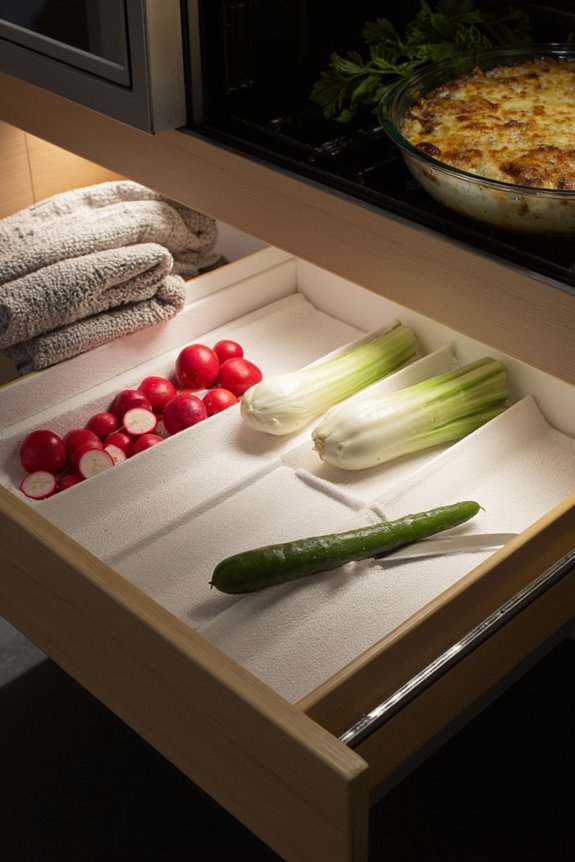 store mandoline in drawer