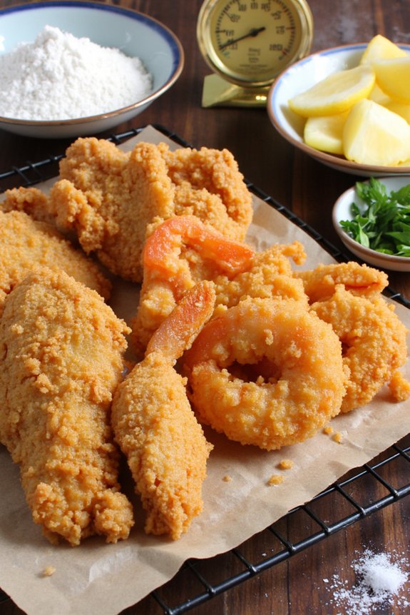 temperature specific frying guidelines