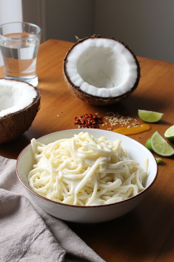 tender toasted coconut ribbons