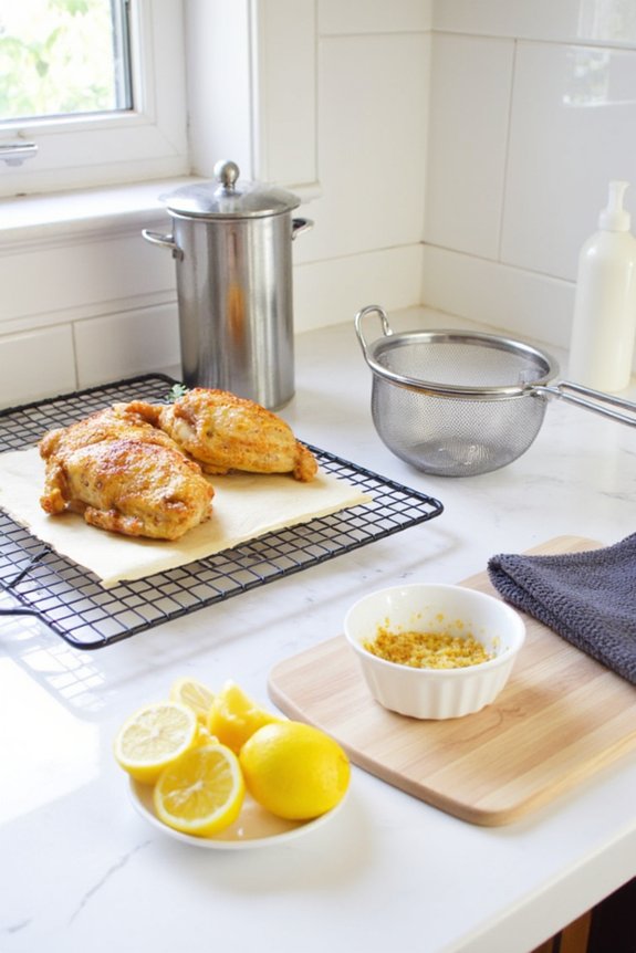 thoroughly clean and dry components