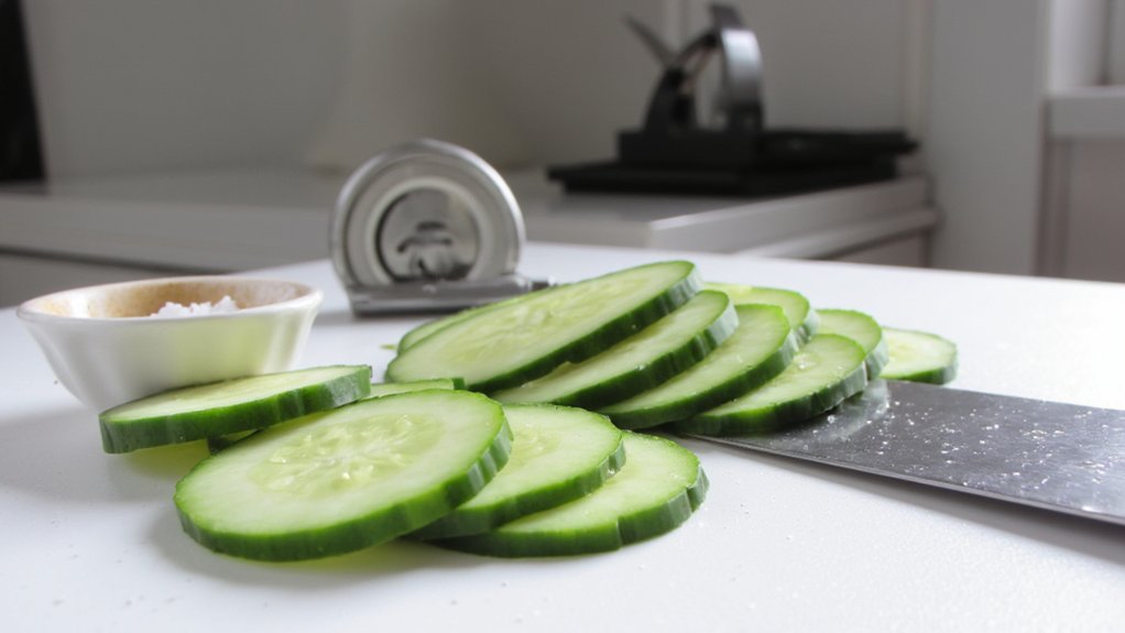 uneven mandolin slicer cuts