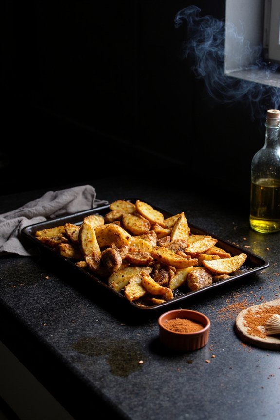 use minimal oil lightly