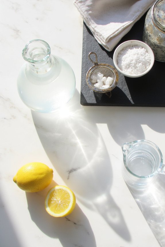 vinegar rinse gentle tools precautions