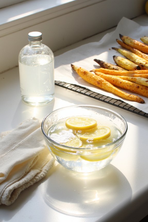 vinegar steam and baking soda