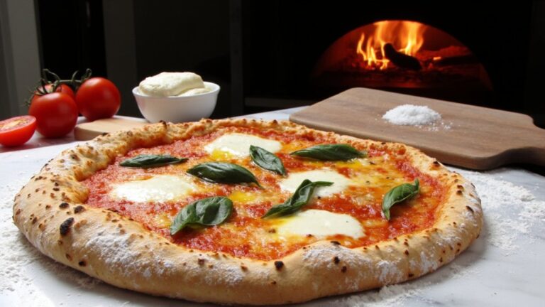 wood fired neapolitan pizza technique