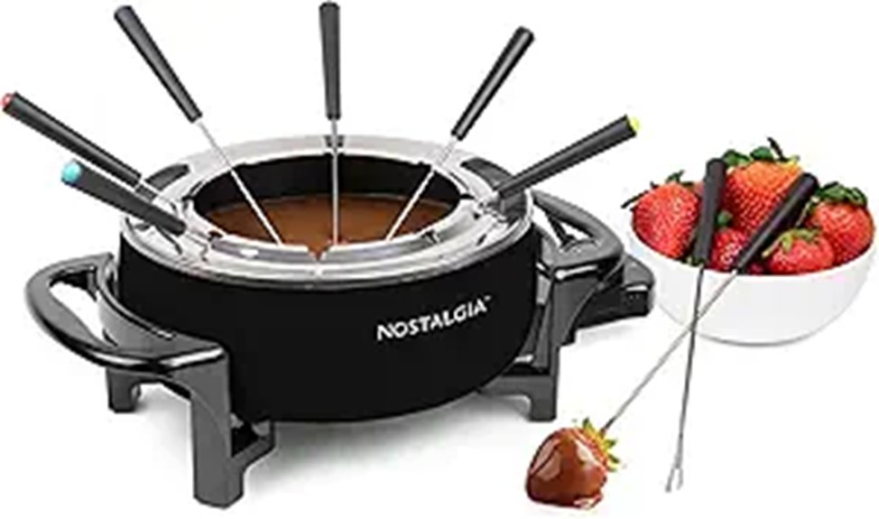 Nostalgia 12-Cup Electric Fondue Pot Set