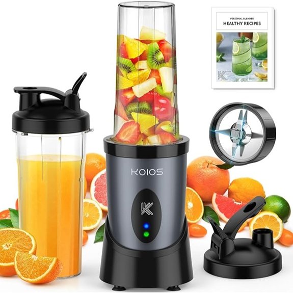 KOIOS 900W Personal Smoothie Blender with Cups