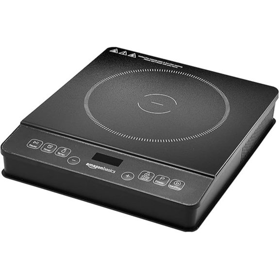 Amazon Basics 1800W Portable Induction Cooktop Black