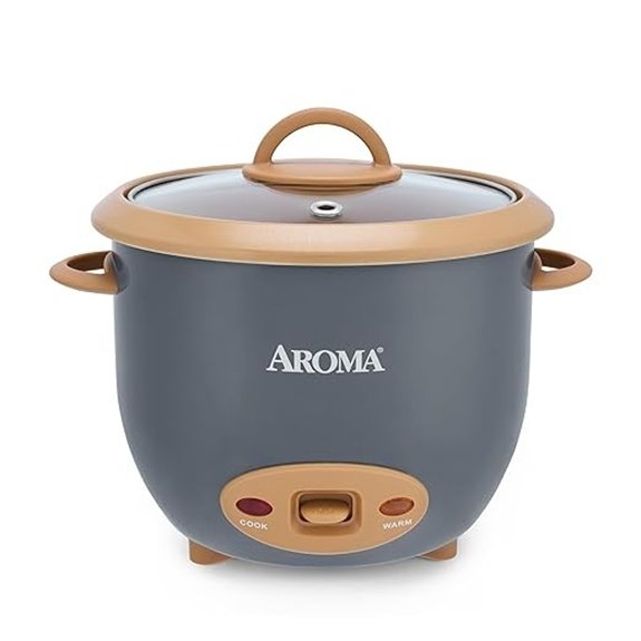 AROMA 6-Cup One-Touch Rice Cooker Ceramic