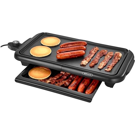 Bella Electric Griddle with Warming Tray Nonstick