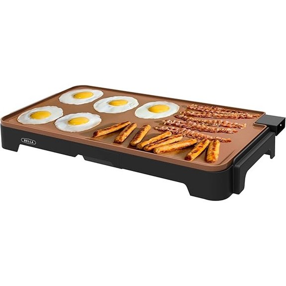 bella XL Electric Ceramic Titanium Griddle 12x22