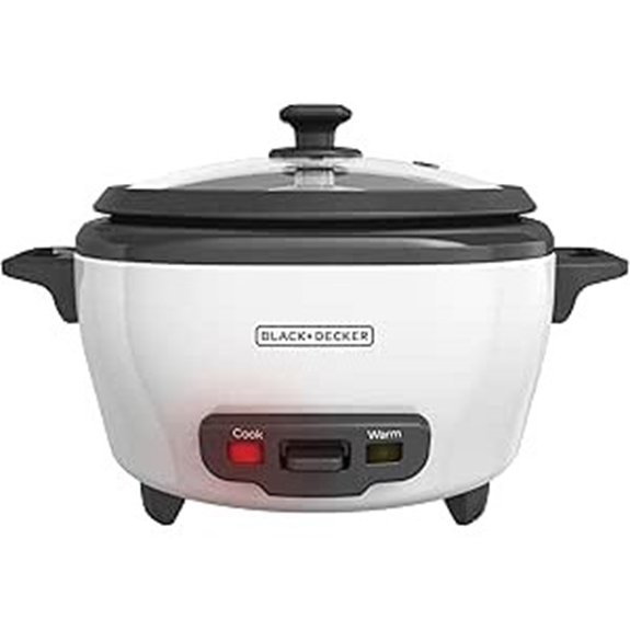 BLACK+DECKER 6-Cup Rice Cooker with Steaming Basket