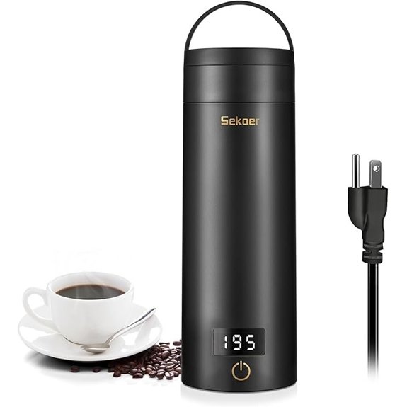 Sekaer Portable Electric Tea Kettle with Presets