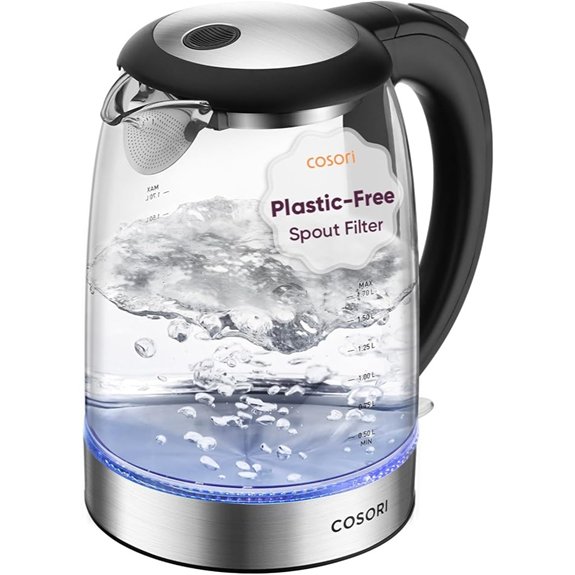 Cosori Electric Glass Kettle with Auto Shut-Off
